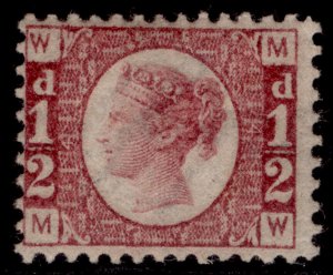 GB QV SG48, ½d rose-red plate 4, M MINT. Cat £150. MW