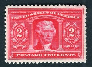 SCOTT #324 Pair Mint - Superb-98J OGnh - w/Crowe Cert.   (LB 01/01)