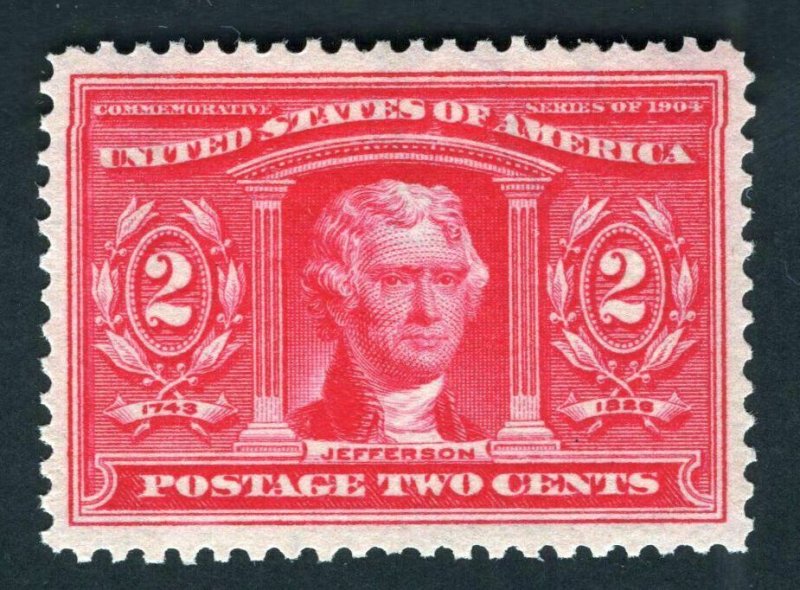 SCOTT #324 Pair Mint - Superb-98J OGnh - w/Crowe Cert.   (LB 01/01)