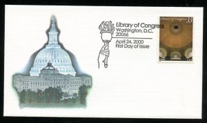 US 3390 Library of Congress UA Fleetwood cachet FDC