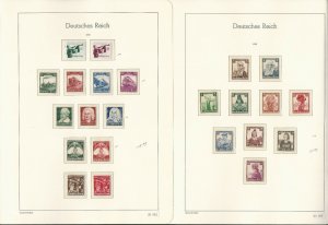 Germany Stamp Collection on 4 Hingless Lighthouse Pages, 1935-1936, JFZ