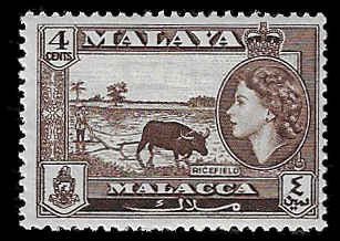 Malaya (Malacca) #47 MNH; 4c Ricefields (1957)