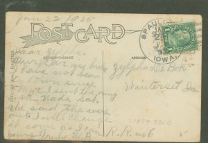 US  1925 Spauldin, Iowa card