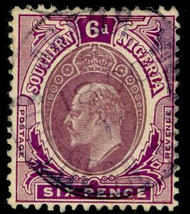 SOUTHERN NIGERIA SG39, 6d dull purple & purple, FINE used.