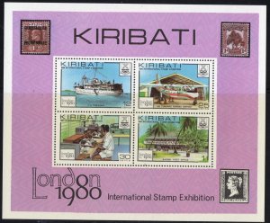 Thematic stamps KIRIBATI 1980 LONDON MS116 mint