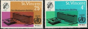 ST VINCENT 1966 WORLD HEALTH ORGANISTAION HEADQUARTERS MNH