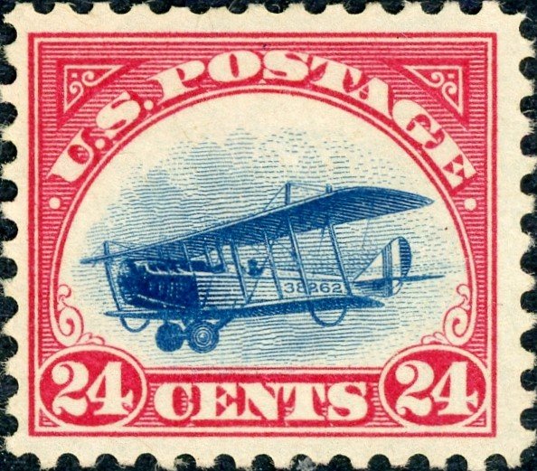 #C1-3 – 1918 Curtiss Jenny, set of 3 stamps. MLH OG