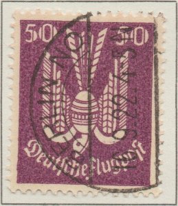 Germany Airmail Air Post Deutsche Flugpost 50pf Purple Weimar Republic SG220