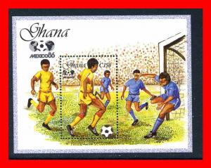 Ghana 1987 #1015, World Cup Soccer S/S of 1  --  MNH