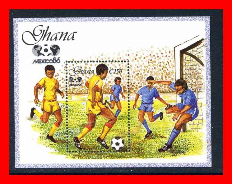 Ghana 1987 #1015, World Cup Soccer S/S of 1  --  MNH