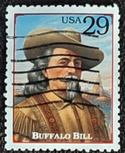 US Scott # 2869b; used 29c Buffalo Bill from 1994; VF/XF centering; off paper