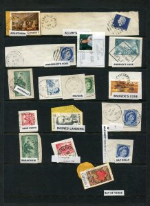 Newfoundland Town Cancel Lot of 275