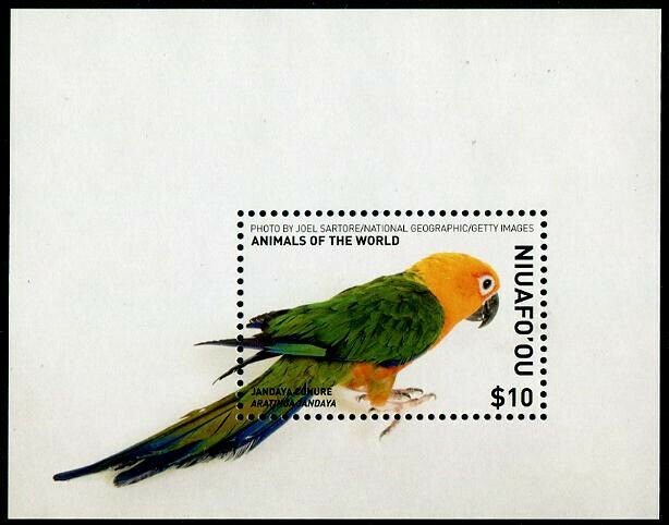 HERRICKSTAMP NEW ISSUES NIUAFO'OU (TIN CAN ISLAND) Sc.# 378 Parrot S/S