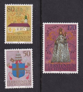 Liechtenstein  #816a-c  MNH 1985   visit Pope John Paul