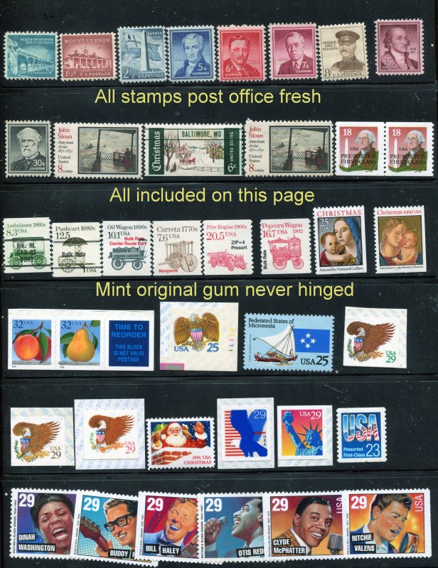 Quality Mint selection  40 stamps total