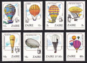 Zaire Manned Flight 8v 1984 MNH SC#1160-1167 SG#1201-1208 MI#867-874