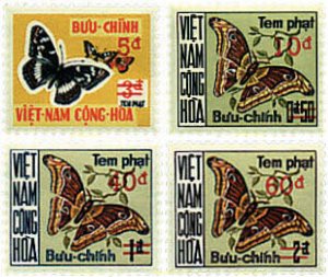 76802 MNH VIETNAM DEL SUR 1974 MARIPOSAS