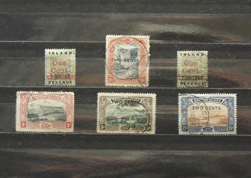 5628   Br Guiana   Used # 148, 149, 152, 157, 158, 159       CV$ 11.90