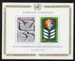 United Nations - Vienna 14 MNH - Bird, 35th Anniv of the United Nations