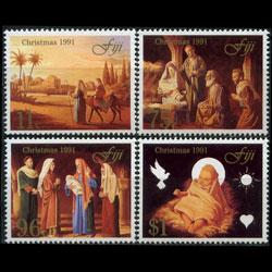 FIJI 1991 - Scott# 649-52 Christmas Set of 4 NH