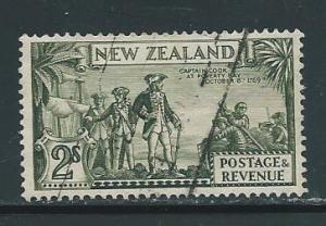 New Zealand 215 2sh Capt Cook single used