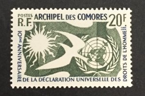 Comoro Islands 1958 #44, Human Rights, MNH.