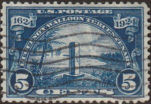 # 616 Used Fine Dark Blue Huguenot Walloon Jan Ribault Monument At Duval County