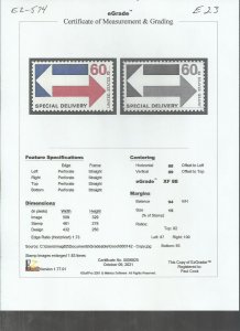 # E23 MINT NEVER HINGED ( MNH ) ARROWS XF+