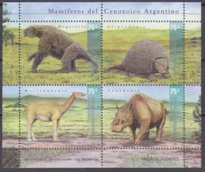 2001 Argentina 2642-2645/B73 Prehistoric animals 10,00 €