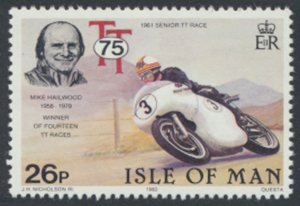 Isle of Man GB  SC# 217  SG 221 Motorcycle Racing MNH  see details & scan