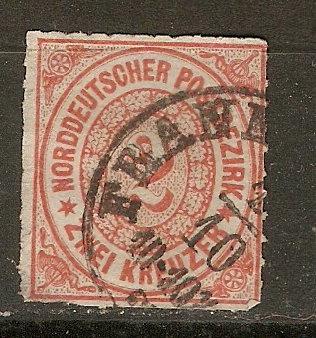 Germany N. German Confed. 8  Mi 8 Used VF 1868 SCV $55.00