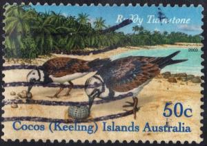 Cocos (Keeling) Islands: SC#337c 50¢ Ruddy Turnstone (2003) Used