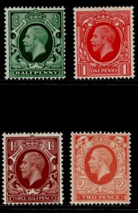 GB GV SG439-442, M ESTADO PERFEITO. Gato £ 13. CONJUNTO FORMATO INTERMEDIÁRIO-