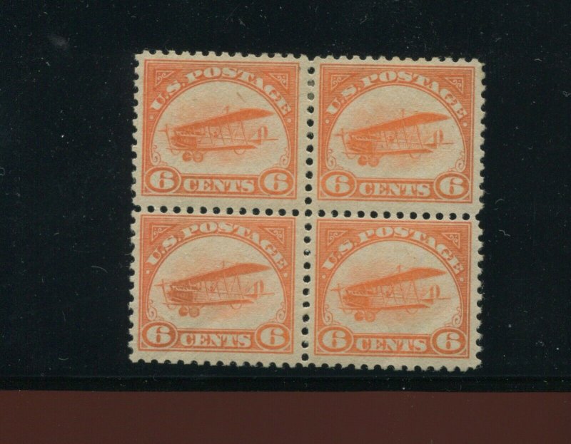 C1 Curtiss Jenny Air Mail Mint Block of 4 Stamps (Stock C1 A1)