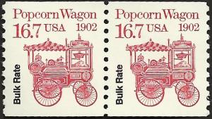 # 2261 MINT NEVER HINGED 1902 POPCORN WAGON