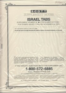 Scott Israel Tabs Supplement #36 Issues Through 2009