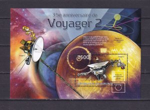Burundi 2012 Voyager 2 Space Aeronautics Stamps Block MNH