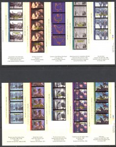 Canada Sc# 1615-1616 MNH set/2 Souvenir Sheets 1996 45c Cinema in Canada