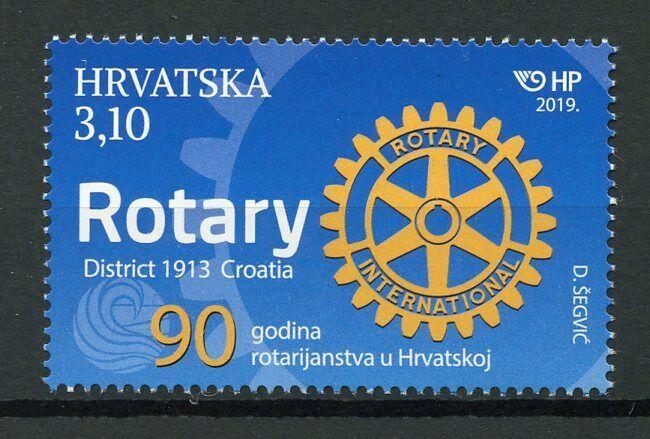 Croatia 2019 MNH Rotary International 90 Years 1v Set Stamps