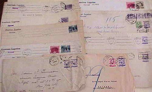 AUSTRIA  10 USA CONSUL 1925-1933  MOSTLY TO USA INCLUDES REGISTERED,EXPRESS