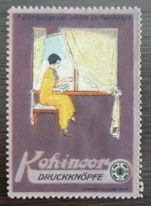 KOH I NOOR - POSTER STAMP! cinderella czech austria fashion reklamemarke J4