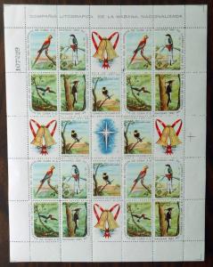 Cuba, Scott 686-690A and 691-695, Two full sheets, MNH