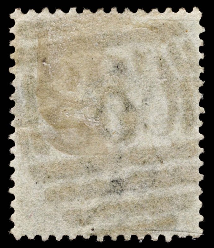 4293: GB SG117 1s Green Plate 4. GK. C83 Rio De Janeiro Z56 Postmark. 1867....