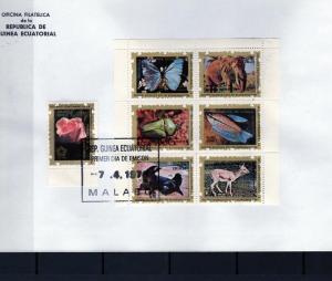 Equatorial Guinea 1976 Mi#852/858 Fauna/American Bicentennial Set (7) FDC