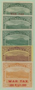 Dominica #MR1-MR5 Unused Single (Complete Set)