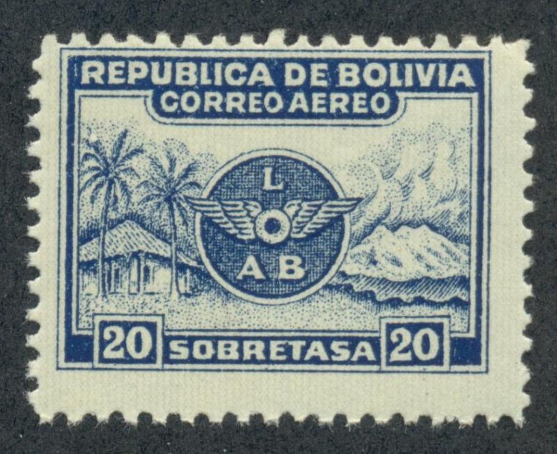 BOLIVIA SC# C9 FINE MNH 1928