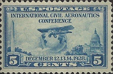 # 650 MNH - SCV-7.25 - Blue - Aeronautics Conference 