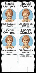 PCBstamps   US #1788 ZB 60c(4x15c)Special Olympics, MNH, (CW-4)