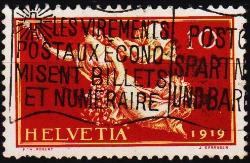 Switzerland.1919 10c S.G.305 Fine Used