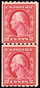 US Stamps # 411 MNH F-VF Line Pair